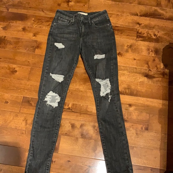 LEVIS 721 distressed skinny jeans - Picture 1 of 4